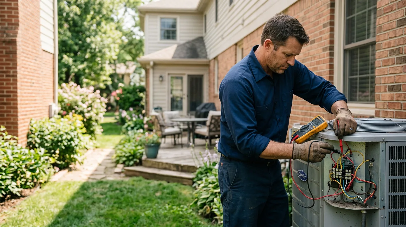 HVAC technician working near Elmira, NY